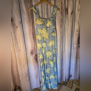 Floral Maxi Dress With Built In Bra
